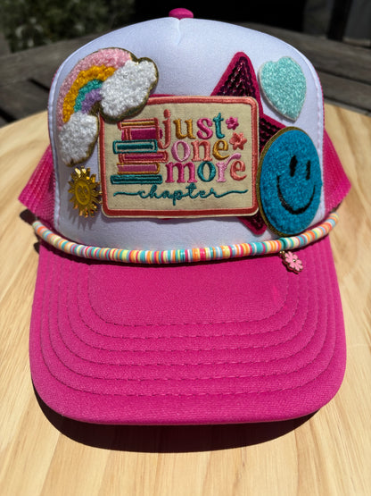 Bookish Trucker Hat- Just one more Chapter