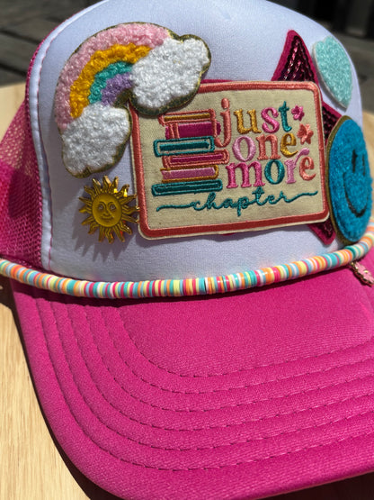 Bookish Trucker Hat- Just one more Chapter
