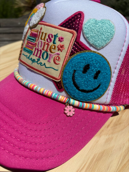 Bookish Trucker Hat- Just one more Chapter