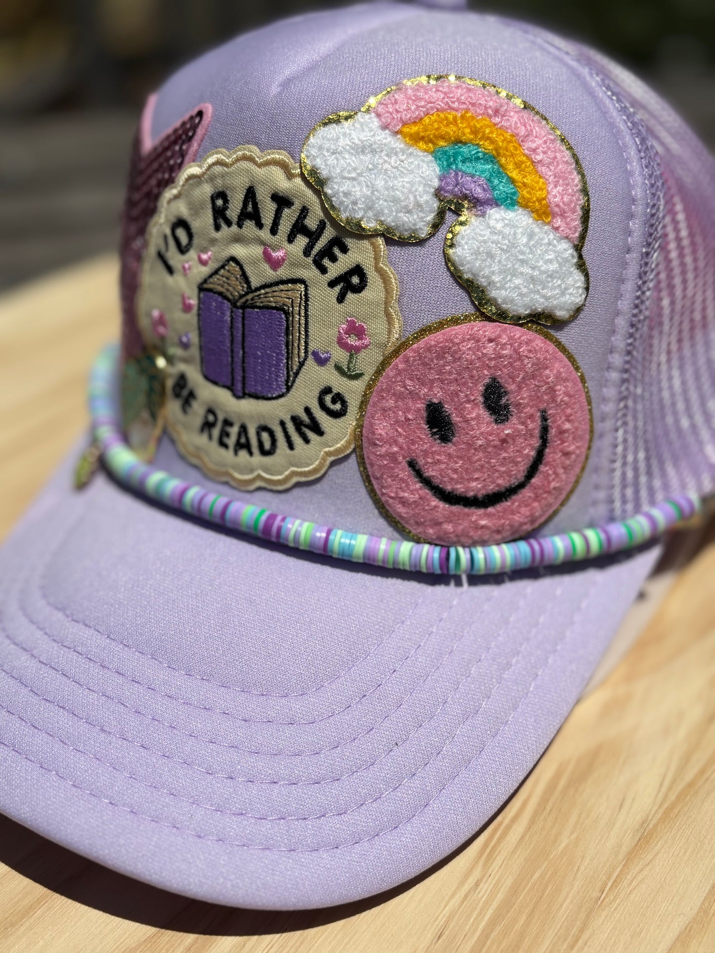 Bookish Trucker Hat- I’d rather be Reading
