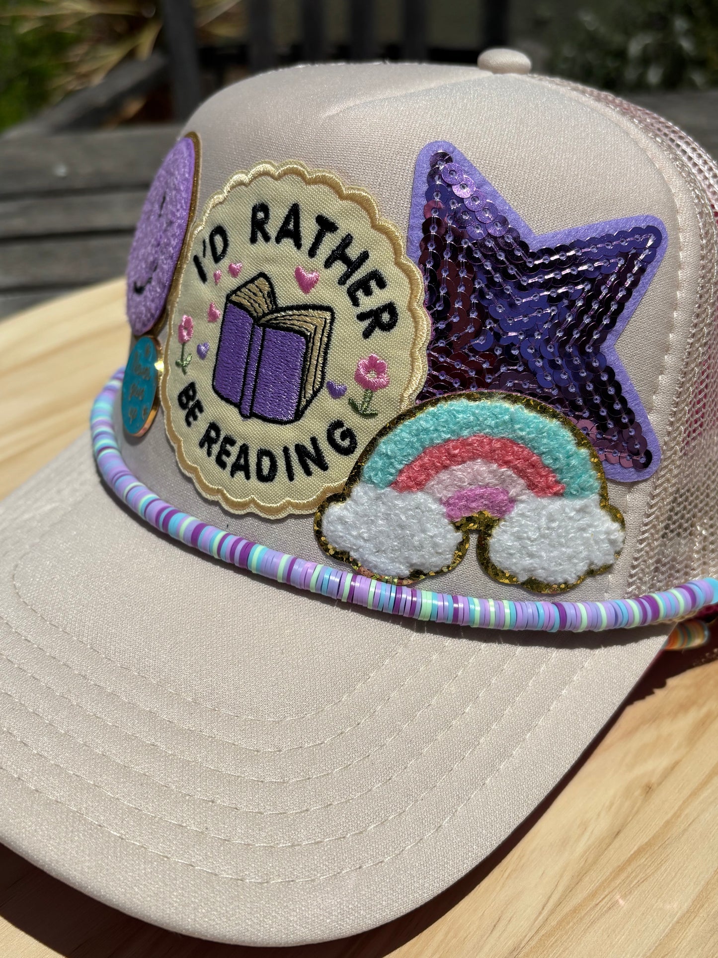 Bookish Trucker Hat- I’d rather be Reading