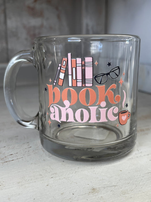 Book-aholic Bookish Glass Cup